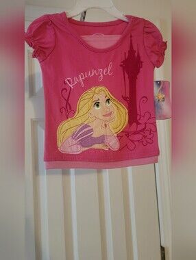 Disney Rapunzel Pink Purple Graphic Tee